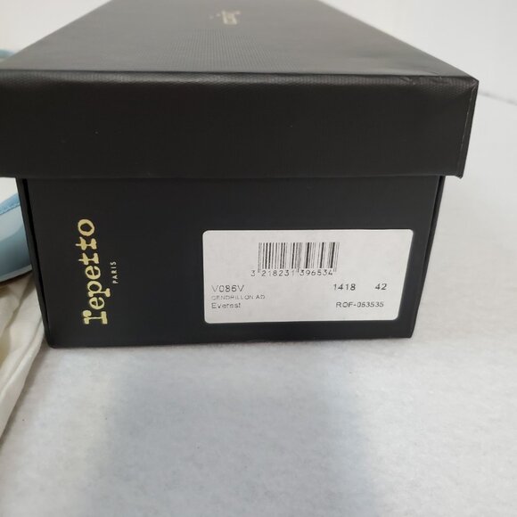 Repetto Cendrillon Ballerina Flat Light Baby Blue Leather FR 42 / US 10 w/ Box - Picture 10 of 12
